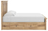 Makidern King Panel Storage Bed - Tan (PCB1170B15)