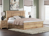 Makidern King Panel Storage Bed - Tan (PCB1170B15)