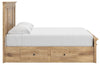 Makidern King Panel Storage Bed - Tan (PCB1170B16)