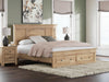 Makidern King Panel Storage Bed - Tan