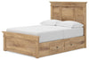 Makidern Full Panel Storage Bed - Tan (PCB1170B31)