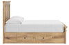 Makidern Full Panel Storage Bed - Tan (PCB1170B31)