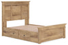 Makidern Full Panel Storage Bed - Tan (PCB1170B27)