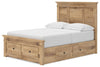 Makidern Full Panel Storage Bed - Tan