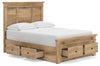 Makidern Full Panel Storage Bed - Tan