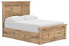 Makidern Full Panel Storage Bed - Tan