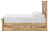 Makidern Full Panel Storage Bed - Tan