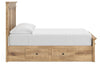 Makidern Full Panel Storage Bed - Tan