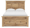 Makidern Full Panel Storage Bed - Tan (PCB1170B35)