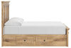 Makidern Full Panel Storage Bed - Tan (PCB1170B35)