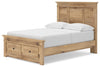 Makidern Full Panel Storage Bed - Tan (PCB1170B23)