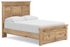 Makidern Full Panel Storage Bed - Tan (PCB1170B23)