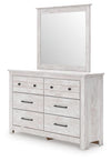 Makidern Dresser and Mirror - Whitewash