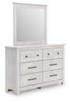 Makidern Dresser and Mirror - Whitewash