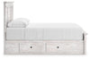 Makidern Queen Panel Storage Bed - Whitewash (PCB1171B16)