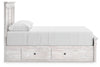 Makidern Queen Panel Storage Bed - Whitewash