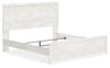 Gerridan King Panel Bed - White/Gray