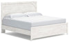 Gerridan King Panel Bed - White/Gray