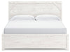 Gerridan King Panel Bed - White/Gray
