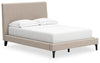 Cielden Full Upholstered Bed with Roll Slats