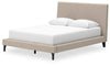 Cielden Queen Upholstered Bed with Roll Slats