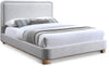 Nolita Linen Textured Upholstered Bed — Queen / Grey