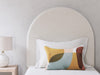 Arloster Twin Upholstered Panel Bed with Storage - Tan/White