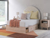 Arloster Full Upholstered Panel Bed with Storage - Tan/White (PCB1566B7)