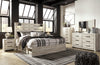 Cambeck King Panel Bed with 2 Storage Drawers - Whitewash