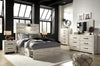 Cambeck Full Panel Bed with 2 Storage Drawers - Whitewash (B192B16)