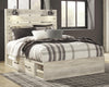 Cambeck Queen Panel Bed with 2 Storage Drawers - Whitewash (B192B17)