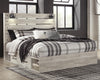 Cambeck King Panel Bed with 2 Storage Drawers - Whitewash