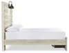 Cambeck Full Panel Bed with 2 Storage Drawers - Whitewash