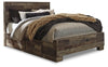 Derekson Queen Panel Bed with 2 Storage Drawers - Multi Gray (B200B22)