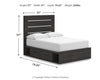 Hollivern Full Panel Bed with Storage