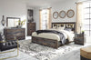 Drystan King Bookcase Bed with 2 Storage Drawers - Multi (B211B27)