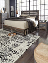 Drystan King Panel Bed with 2 Storage Drawers - Multi (B211B15)