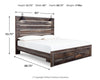 Drystan King Panel Bed with 2 Storage Drawers - Multi