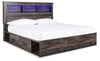 Drystan King Bookcase Bed with 4 Storage Drawers