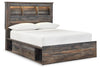 Drystan Full Bookcase Bed with 2 Storage Drawers - Multi