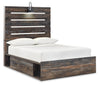 Drystan Full Panel Bed with 2 Storage Drawers - Multi