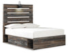 Drystan Full Panel Bed with 2 Storage Drawers - Multi
