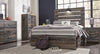 Drystan Full Panel Bed with 2 Storage Drawers - Multi