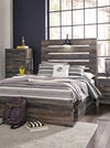 Drystan Full Panel Bed with 2 Storage Drawers - Multi