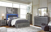 Lodanna Queen Panel Bed with 2 Storage Drawers - Gray