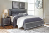 Lodanna King Panel Bed - Gray