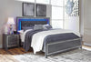 Lodanna King Panel Bed - Gray