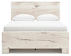 Lawroy Queen Panel Bed with Storage - Light Natural