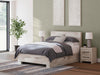 Lawroy Queen Panel Bed with Storage - Light Natural