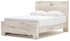 Lawroy Queen Panel Bed with Storage - Light Natural (B2310B6)